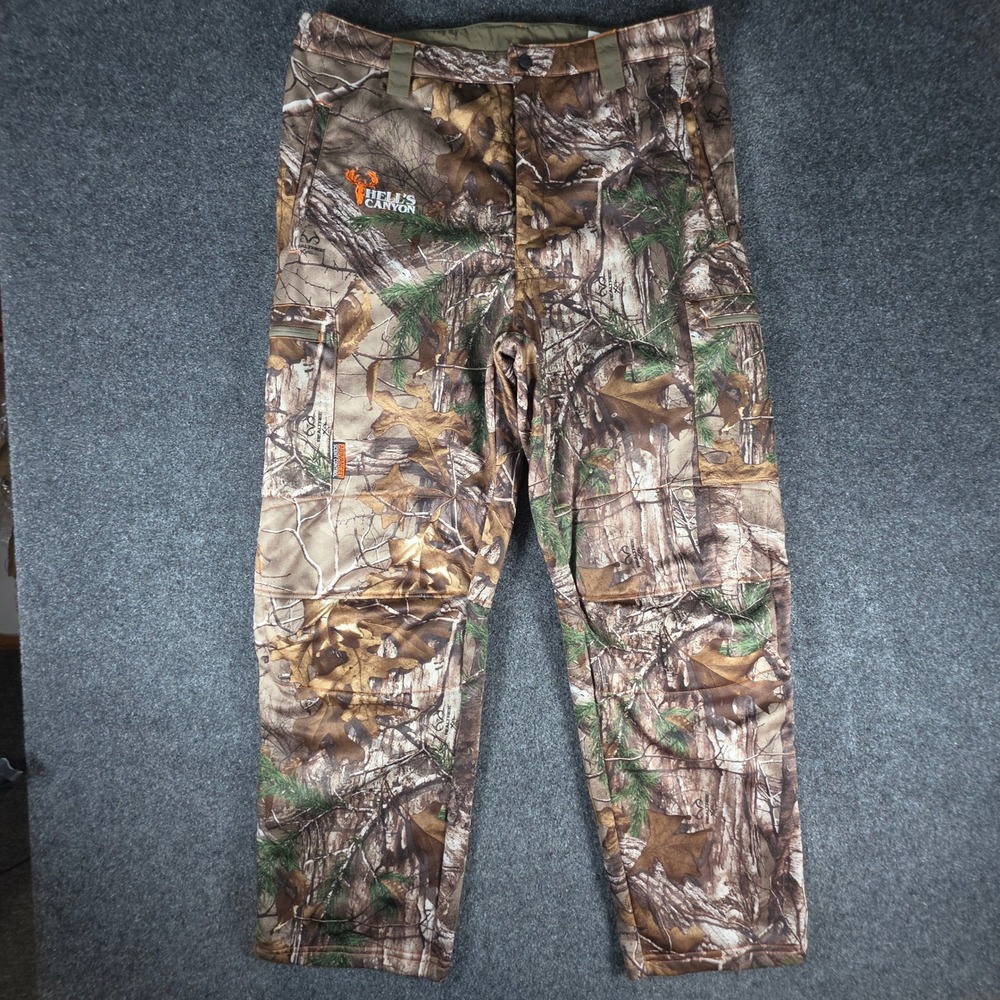 Browning Hells Canyon Hunting Pants Mens XL Camo Realtree Xtra Scent Control